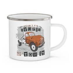 Tow Truck Quote Enamel Camping Mug